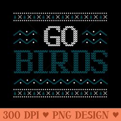 go birds philadelphia eagles christmas sweater - png illustrations