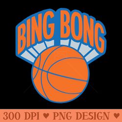 bing bong new york knicks spoof vintage - png design downloads
