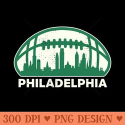 philadelphia football skyline - transparent png