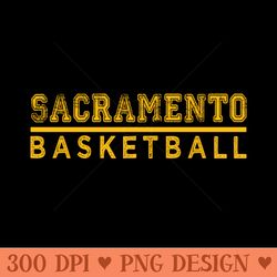 awesome basketball sacramento proud name vintage beautiful team - high-quality png download