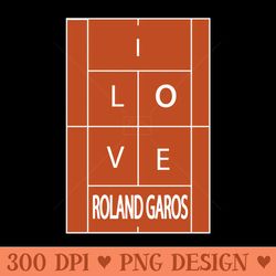 tennis i love roland garros grand slam - png download collection