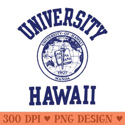 80s vintage university hawaii apparel - png download