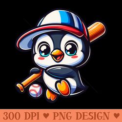 baseball penguin - png clipart
