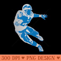 barry sanders hologram - downloadable png