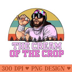 macho man the cream of the crop vintage - png clipart