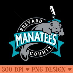 brevard county manatees - digital png art