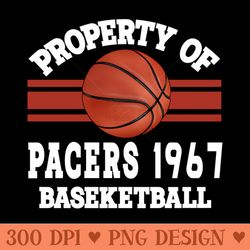 proud name pacers graphic property vintage basketball - digital png files