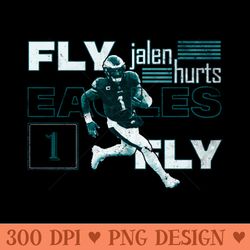 jalen hurts fly eagles fly philadelphia eagles -