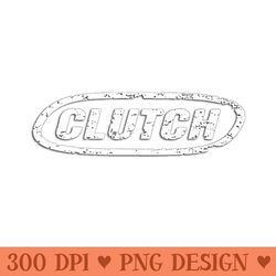 clutch typography vintage grunge - png downloadable art
