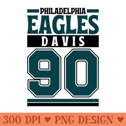 philadelphia eagles davis 90 american football edition 3 - png file download