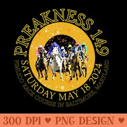 149th preakness stakes 2024 design - high quality png