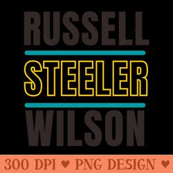 russell steeler wilson - sublimation png