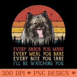 retro keeshond every snack you make every meal you bake - png download