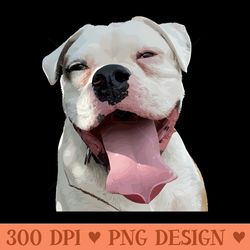 smiling boxer dog - png design downloads