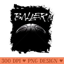 baller basketball player or fan - png designs