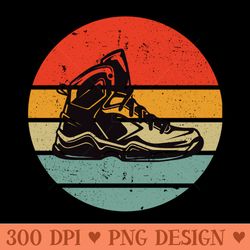 vintage art basketball shoe - high-quality png download
