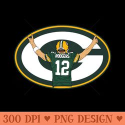 aaron rodgers green bay packers - sublimation png designs