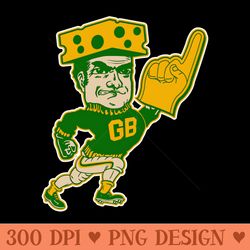 green bay mascot man - png download website