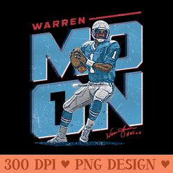 warren moon houston initials - png downloadable art