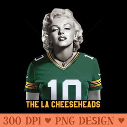 marilyn loves jordan the la cheeseheads version - sublimation png designs