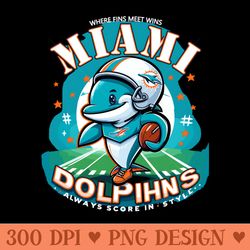 miami dolphins - high-quality png download