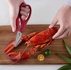 stainless steel seafood scissors shrimp crab shellfish peeler peeling scissors