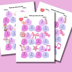 math addition facts decorated with a mermaid, addition facts for girls, additional math information for school