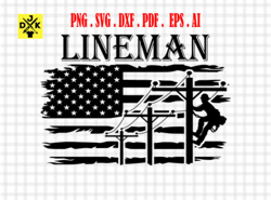 lineman usa flag, lineman svg, electric company svg, digital download, silhouette, glowflorge, american flag svg