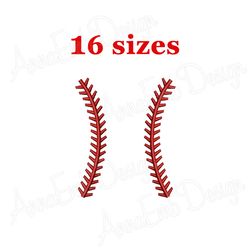 baseball laces embroidery design. softball laces embroidery design. baseball laces mini. baseball frame.