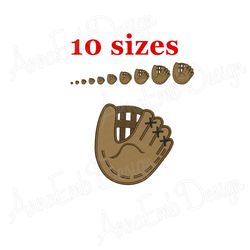 baseball glove embroidery design. baseball mitt embroidery design. baseball glove mini embroidery. machine embroidery