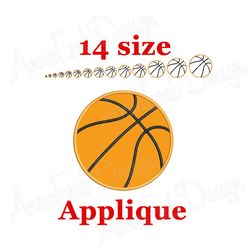 basketball applique design. basketball applique embroidery design. machine embroidery designs. sport applique design.
