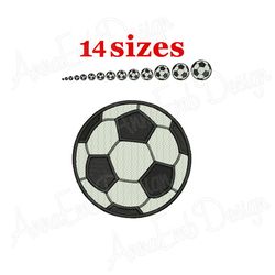 soccer ball embroidery design. machine embroidery design. mini soccer ball design. soccer ball filled stitch. sport embr