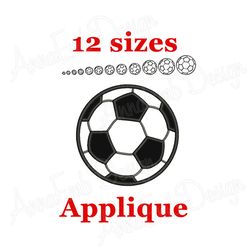 soccer ball applique embroidery design. machine embroidery design. mini soccer ball design. sport embroidery design. soc