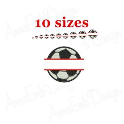 split soccer ball embroidery design. machine embroidery design. mini soccer ball design. soccer ball filled stitch.