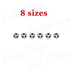 soccer ball embroidery design. machine embroidery design. mini soccer ball design. soccer ball border. sport embroidery