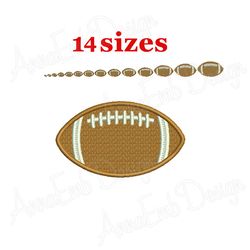 football embroidery design. machine embroidery design. mini football design. football filled stitch. sport embroidery