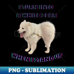 funny samoyed meme - retro png sublimation digital download