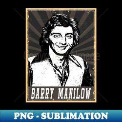 80s style barry manilow - png transparent sublimation design