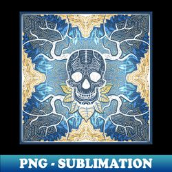 beautiful skull with patterns - exclusive png sublimation download