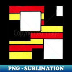 red yellow geometric abstract acrylic painting - exclusive png sublimation download