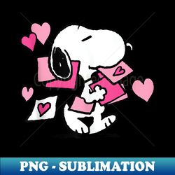 peanuts snoopy valentine's day letters - vintage sublimation png download