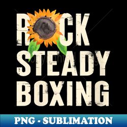 s rock steady boxing sunflower summer edition - decorative sublimation png file