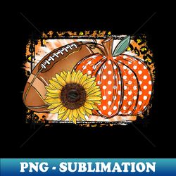 football pumpkin sunflower football lover fall thanksgiving - png sublimation digital download