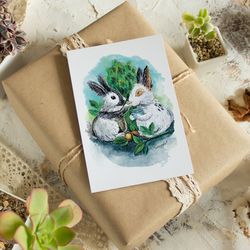 postcard rabbits