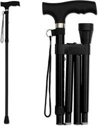 folding cane foldable walking cane with adjustable height collapsible and lightweight soft ergonomic handle