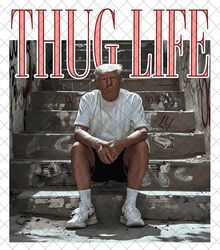 trump thug life digital file, trump png, thug life png, donald trump png, funny trump 2024 png, digital file