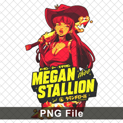 limited megan thee stallion png, 90s png, rapper png, megan png, hot girl summer png download, anime png