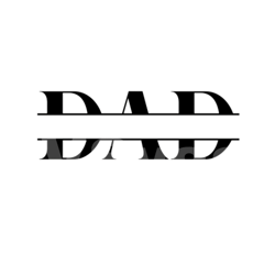 split monogram dad svg | insert kids name | fathers day 2024 svg | sublimation and cutting image | dad gift