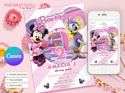 mouse invitation, mouse digital invitation, mouse printable invitation, minnie mouse birthday party, minnie boutique bow