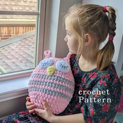 pattern/owl plush/amigurumi owl/ crochet pattern/handmade gift/amigurumi pattern/owl pillow
